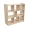 Flash Furniture Bright Beginnings Commercial Grade 8 Section Modular WoodenClassroom Open StorageUnit, Safe, Kid Friendly Design, Natural MK-ME10513-GG - alternate 1